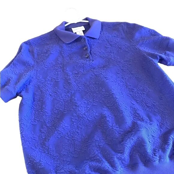 Alfred Dunner Tops - Alfred Dunner  size medium short sleeved sweater with collar size med G57